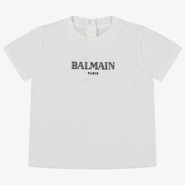 Balmain Baby Jongens T-shirt Wit 6 mnd