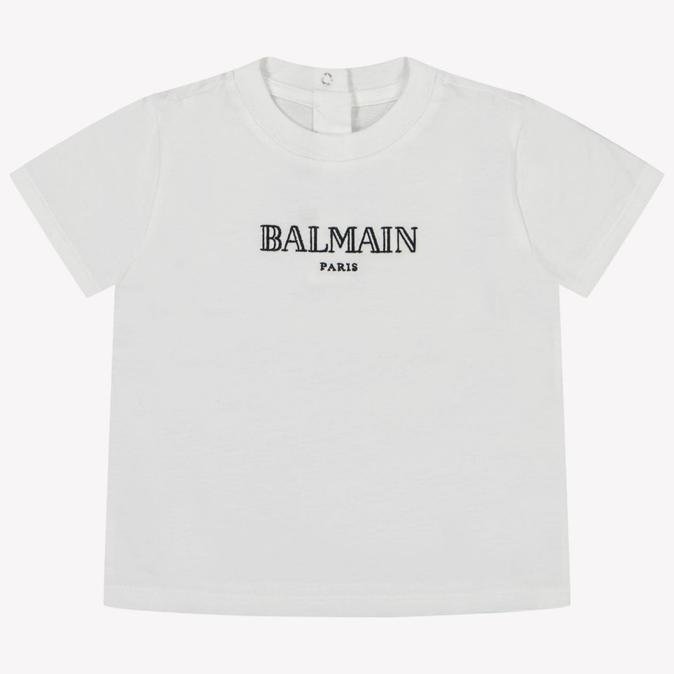Balmain Baby Jongens T-shirt Wit 6 mnd