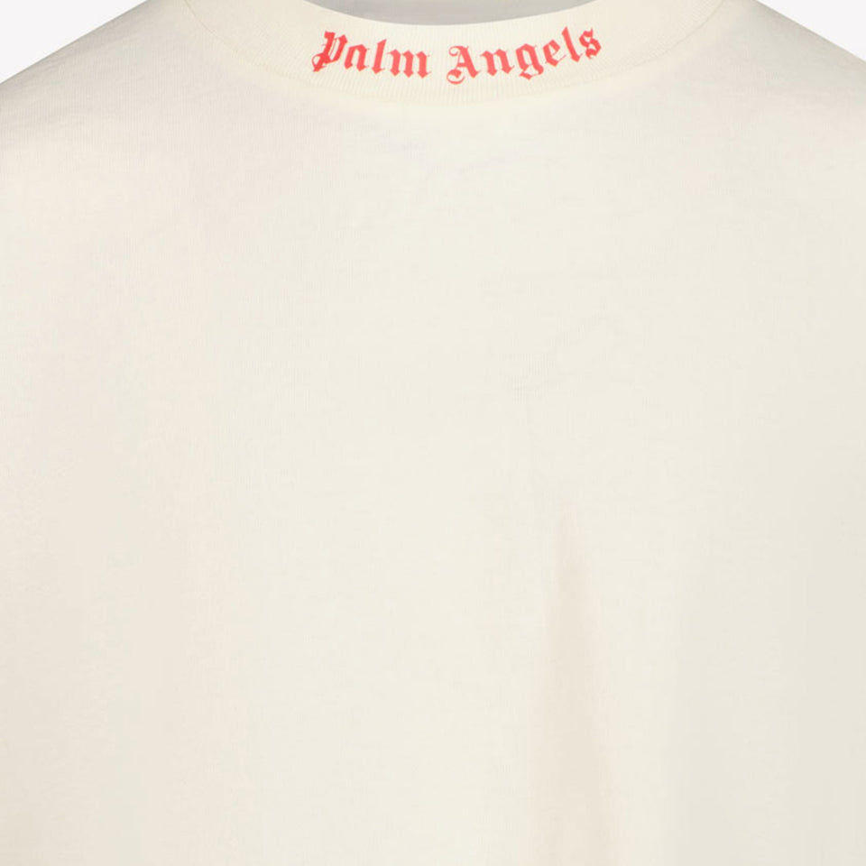 Palm Angels Kids Girls in T-Shirt OffWhite