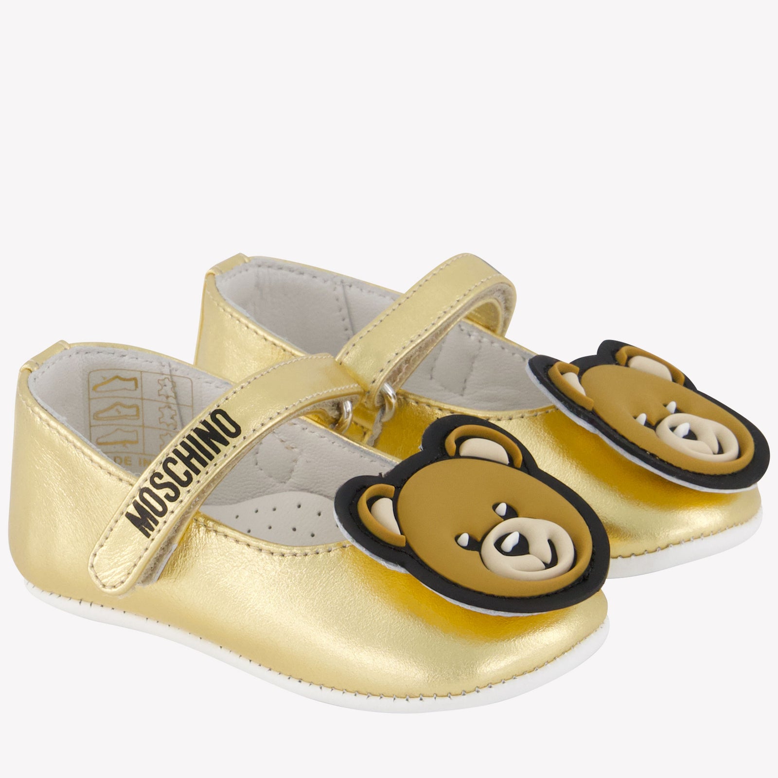 Moschino Baby Girls Shoes In Gold