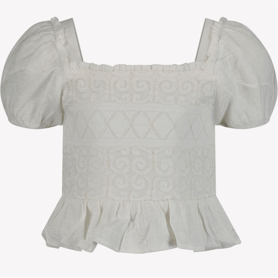 Mayoral Kinder Meisjes T-Shirt Off White 2Y