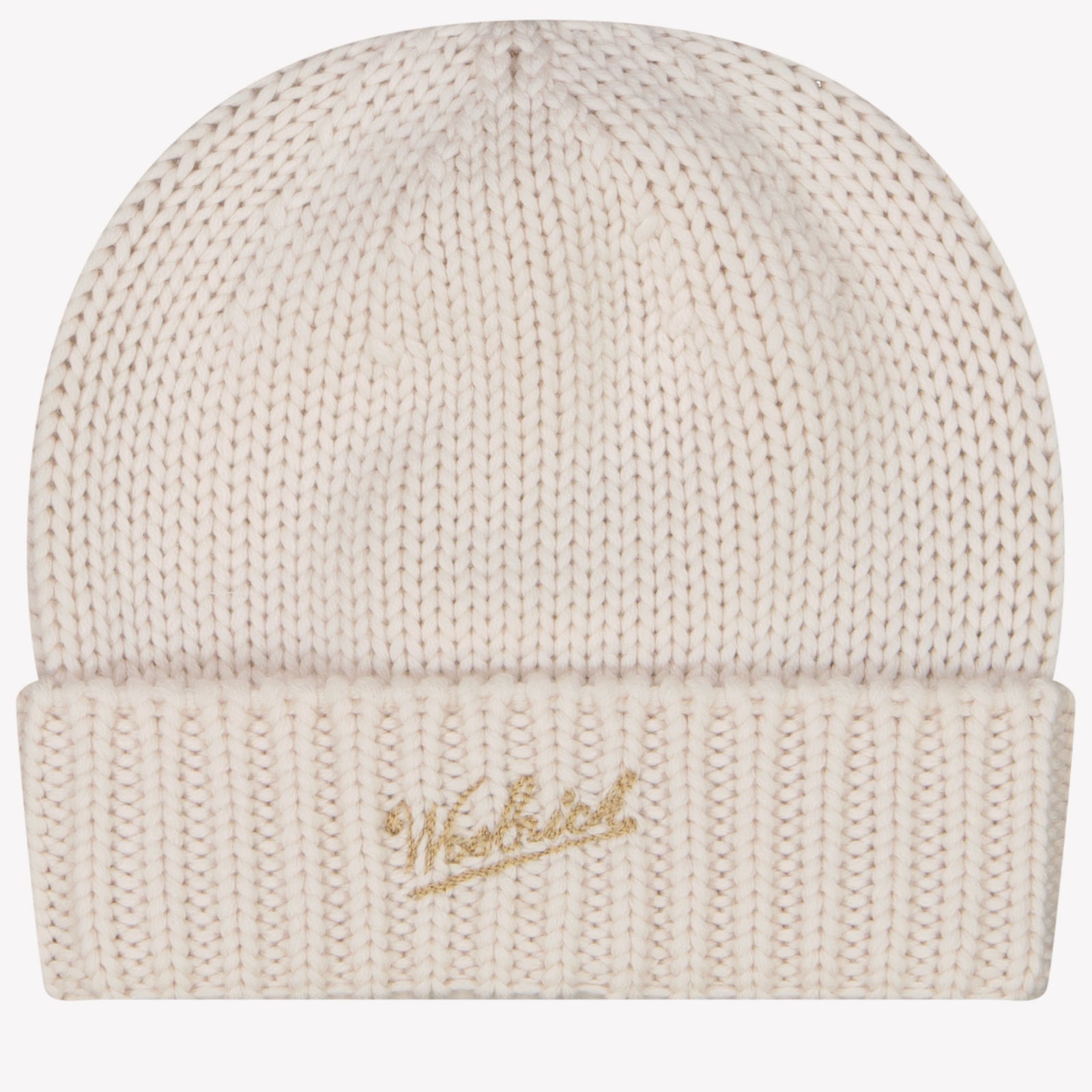 Woolrich Kids Unisex Hat in Cream