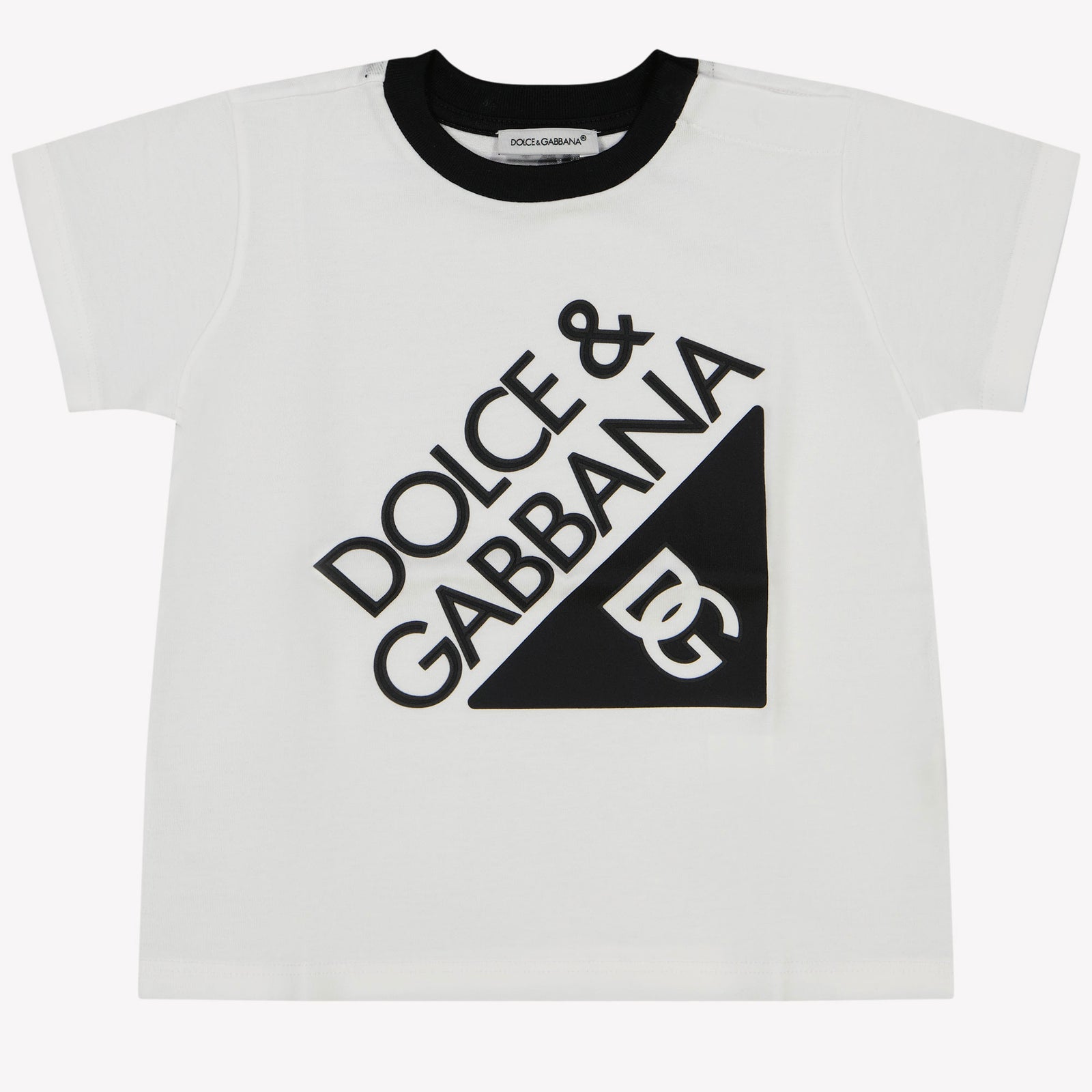 Dolce & Gabbana Baby Jongens T-Shirt In Wit