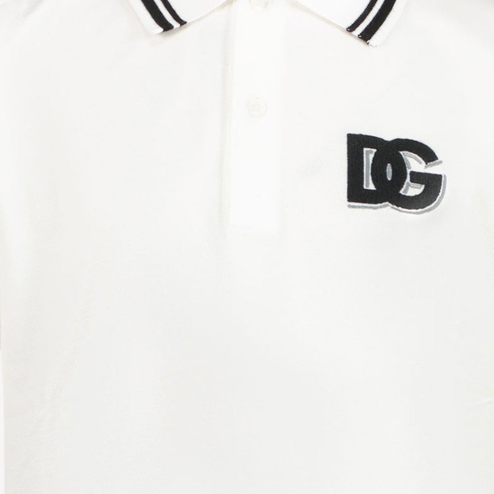 Dolce & Gabbana Kids Boys Polo in White