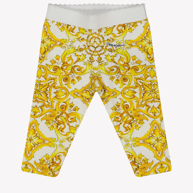 Dolce & Gabbana Baby Meisjes Legging Geel 3/6