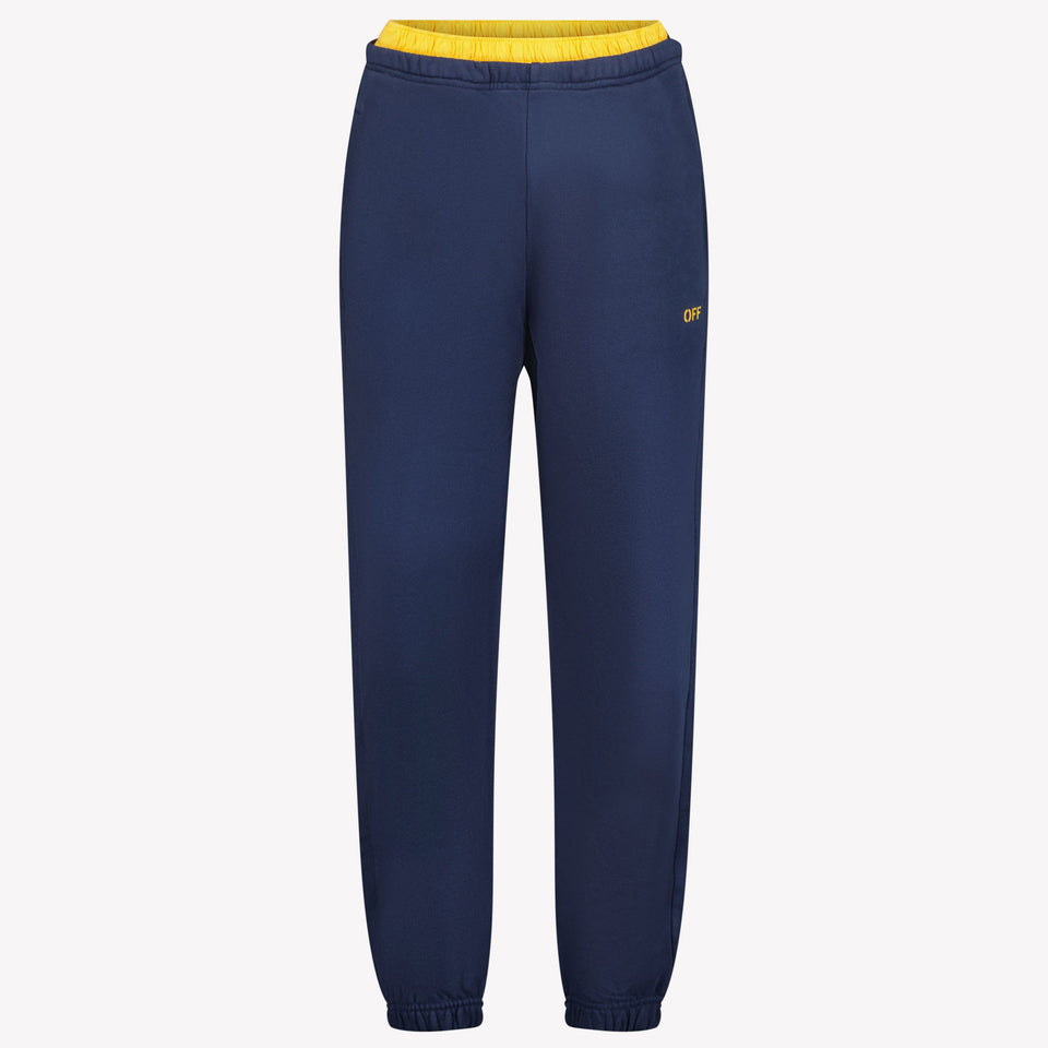 Off-White Kids Boys in Trousers Navy