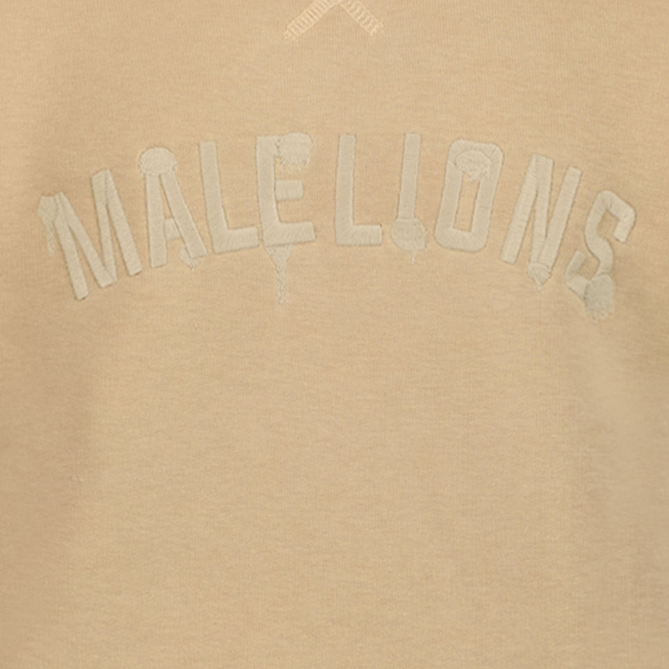 Malelions Unisex Trui Beige