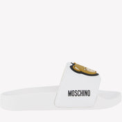 Moschino Kids Unisex Slippers White