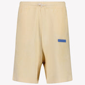 Palm Angels Kids Boys Shorts In Light Beige