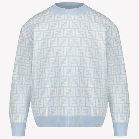 Fendi Children's boys sweater in Light Blue