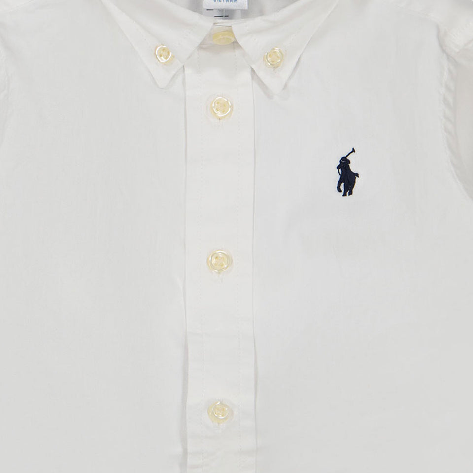 Ralph Lauren Baby Jongens Blouse In Wit