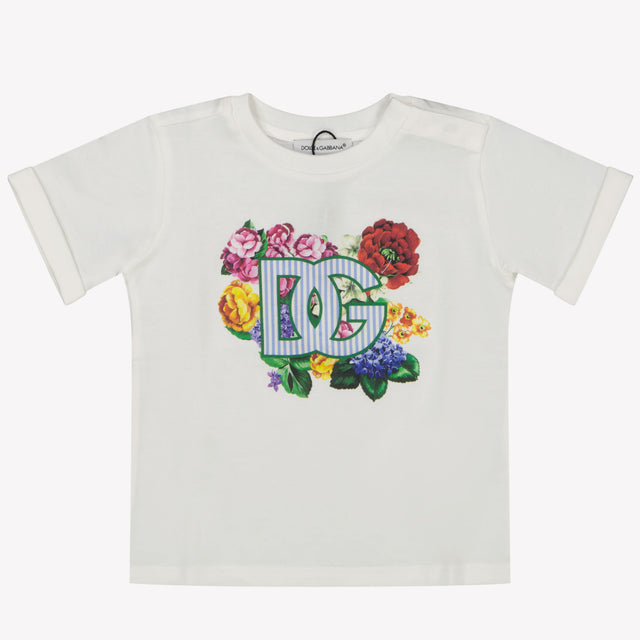 Dolce & Gabbana Baby Meisjes T-Shirt In Wit