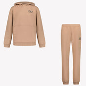 EA7 Boys Jogging suit Camel