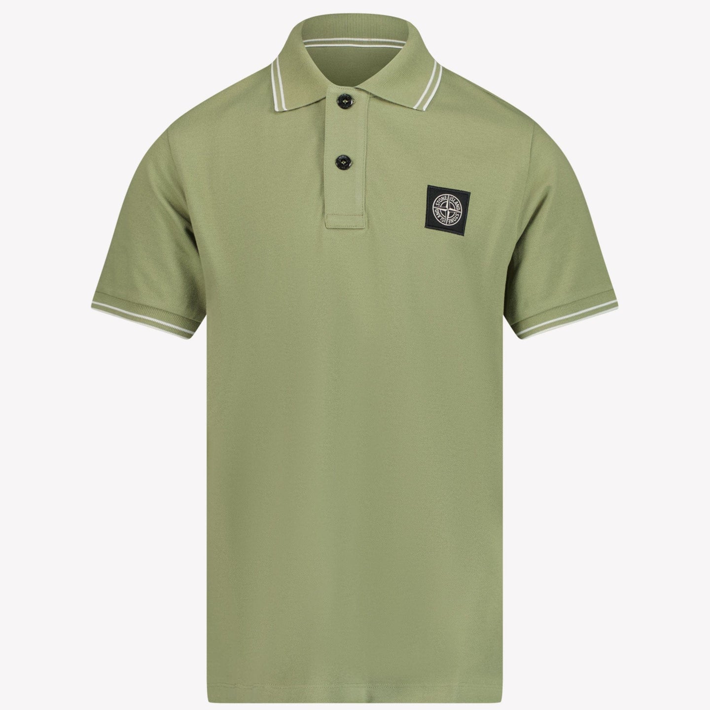 Stone Island Jongens Polo Olijf Groen 2Y