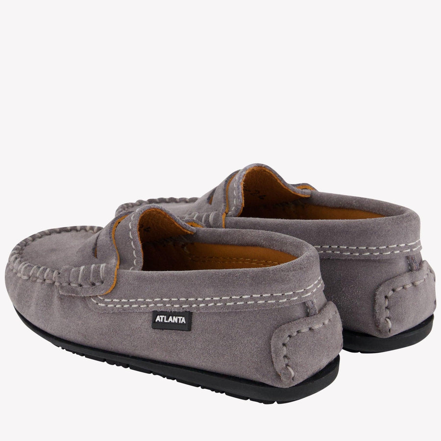 Atlanta Moccas Unisex Shoes  Gray