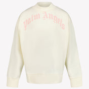 Palm Angels Girls sweater Ecru