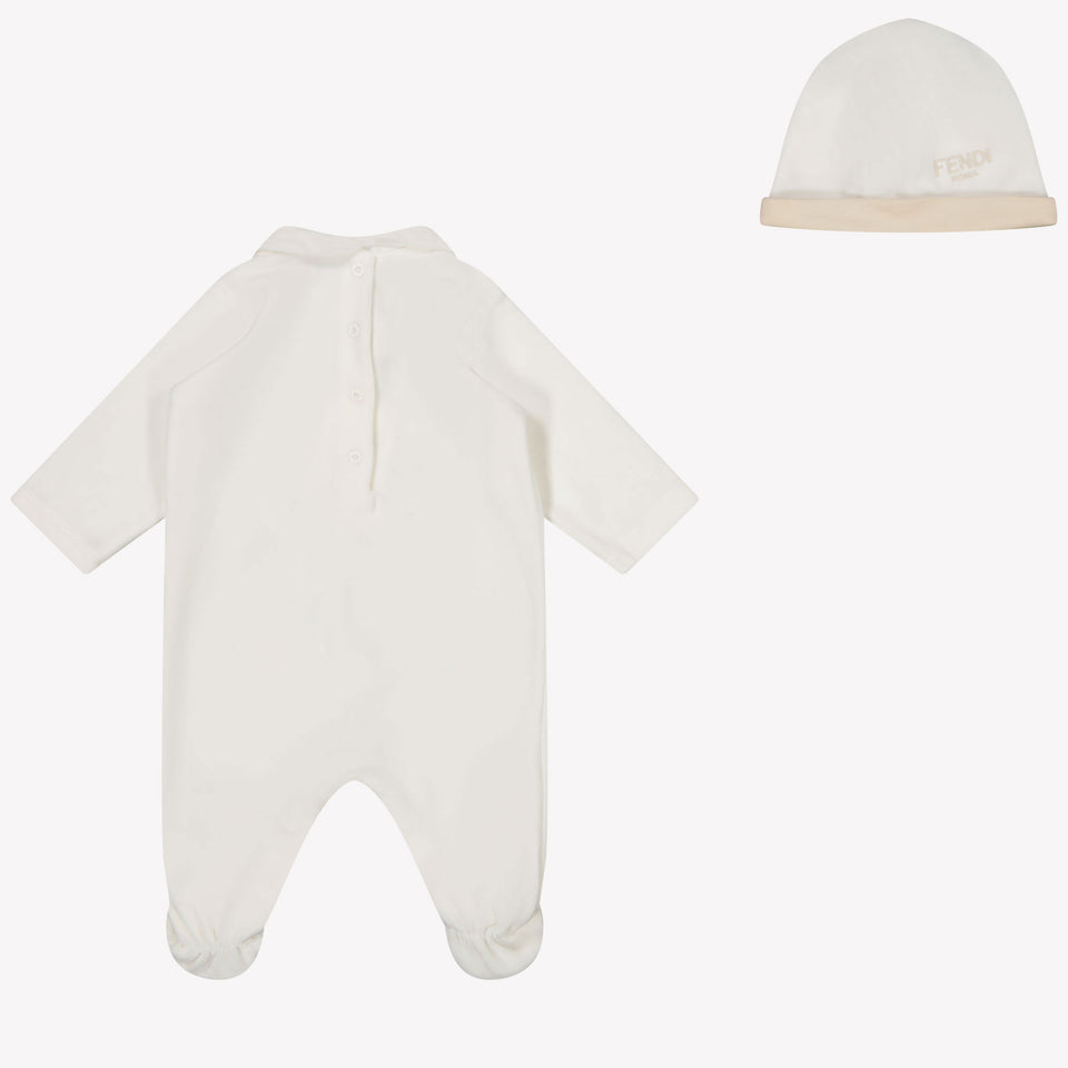 Fendi Baby Unisex box suit in White