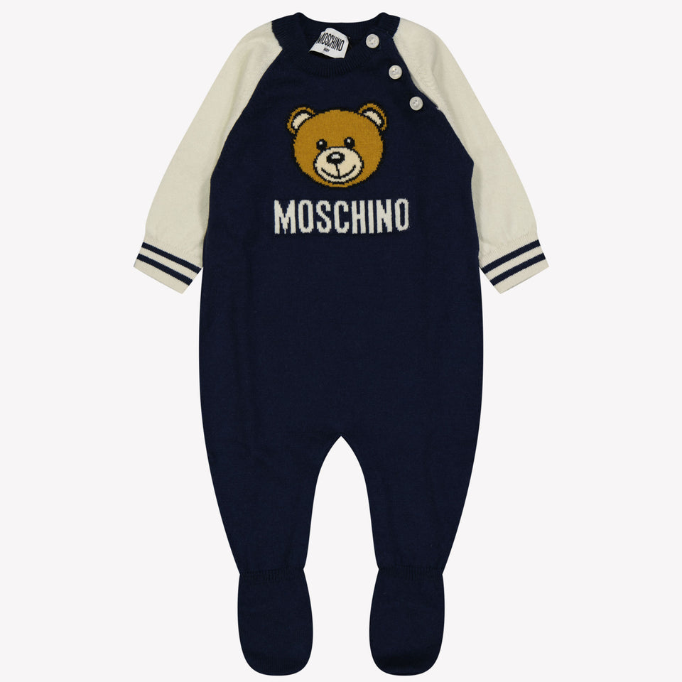 Moschino Baby unisex box suit Navy