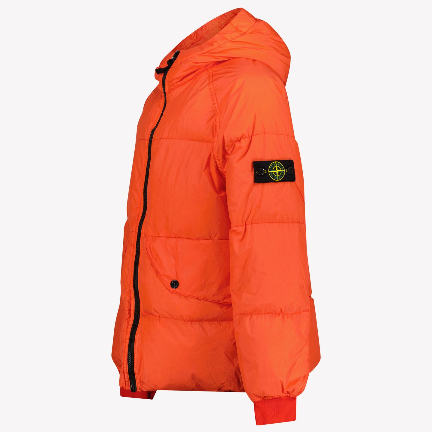 Stone Island Boys Winter Coat Orange