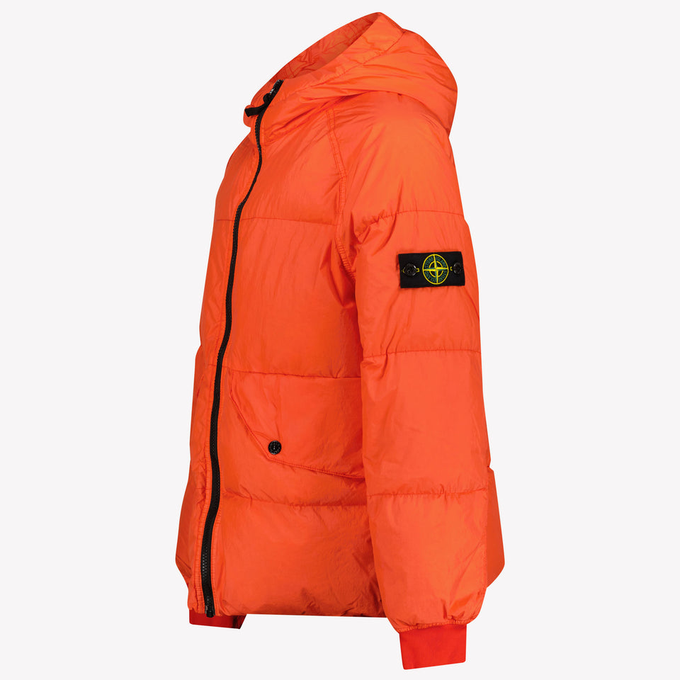 Stone Island Jongens Winterjas Oranje