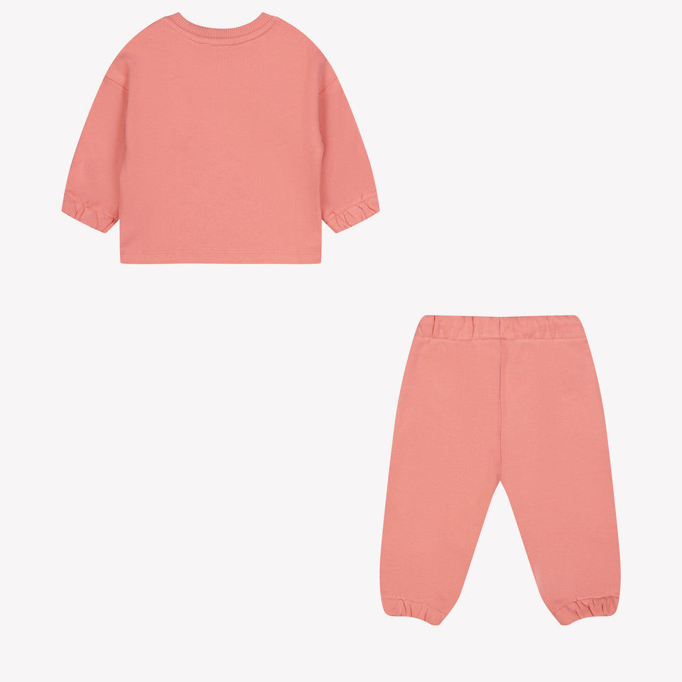 Kenzo Kids Baby Meisjes Joggingpak Zalm