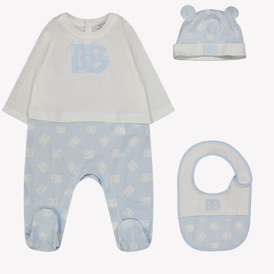 Dolce & Gabbana Baby boys box suit Light Blue