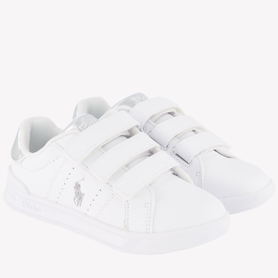 Ralph Lauren Heritage Court girls sneakers White