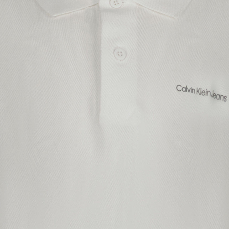 Calvin Klein Jongens Polo Wit