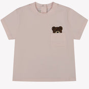 Fendi Baby Meisjes T-shirt Licht Roze