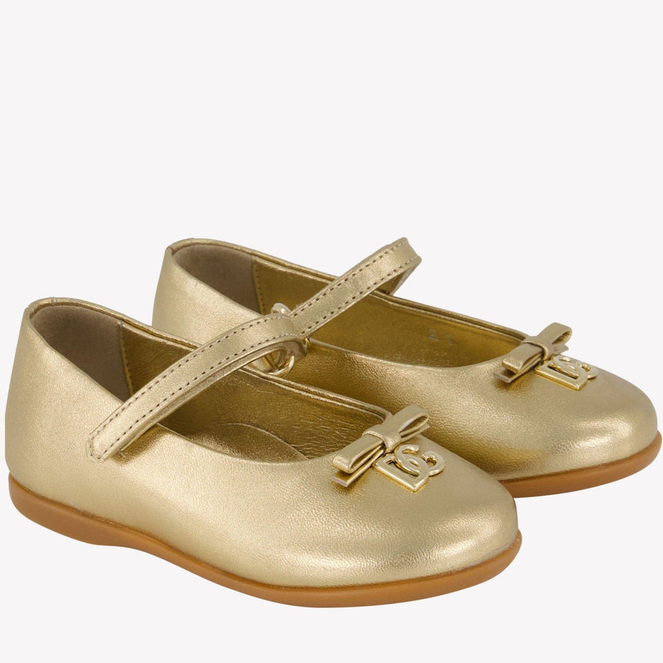Dolce Gabbana Girls Shoes Gold Superstellar
