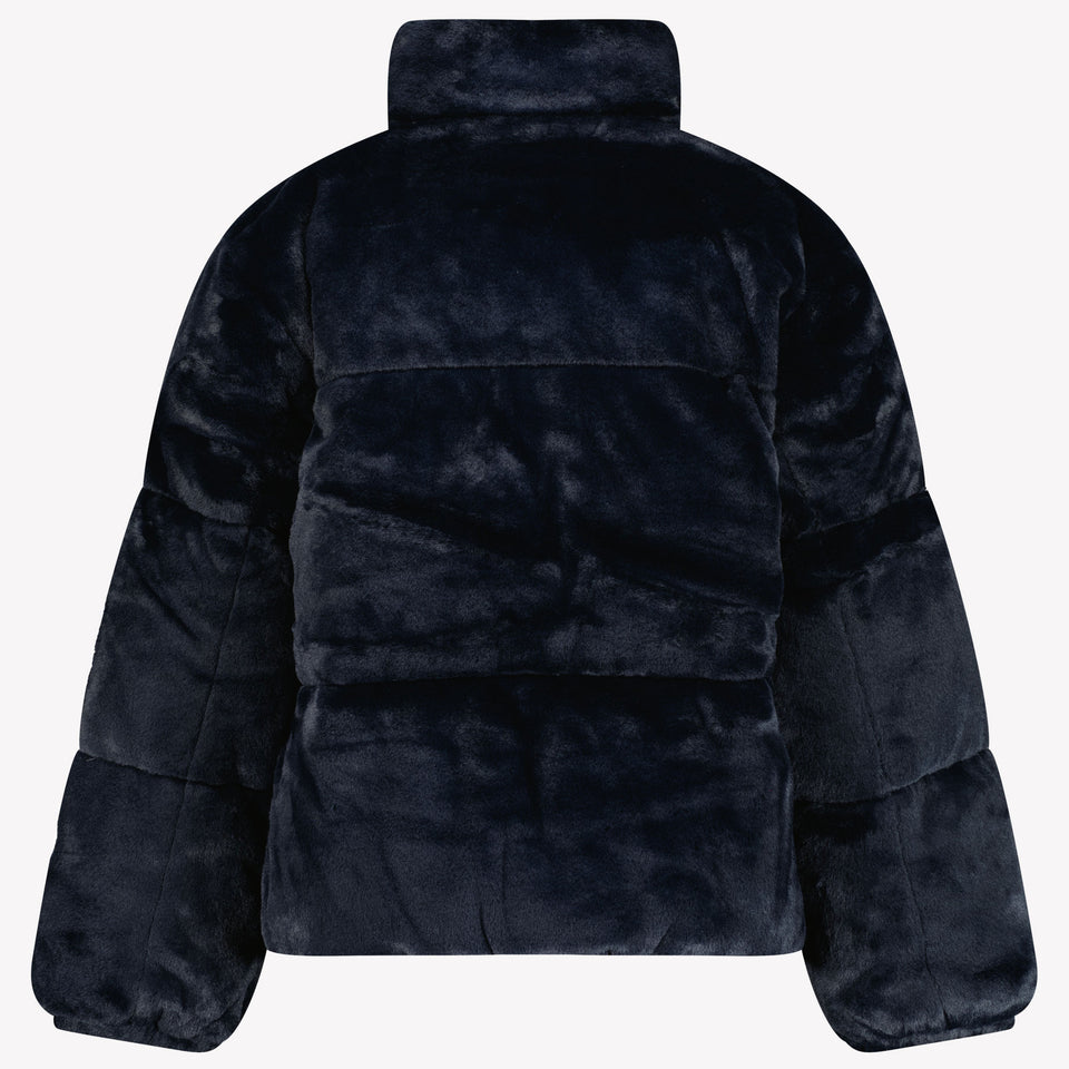 Tommy Hilfiger Meisjes Faux Fur Jas Navy