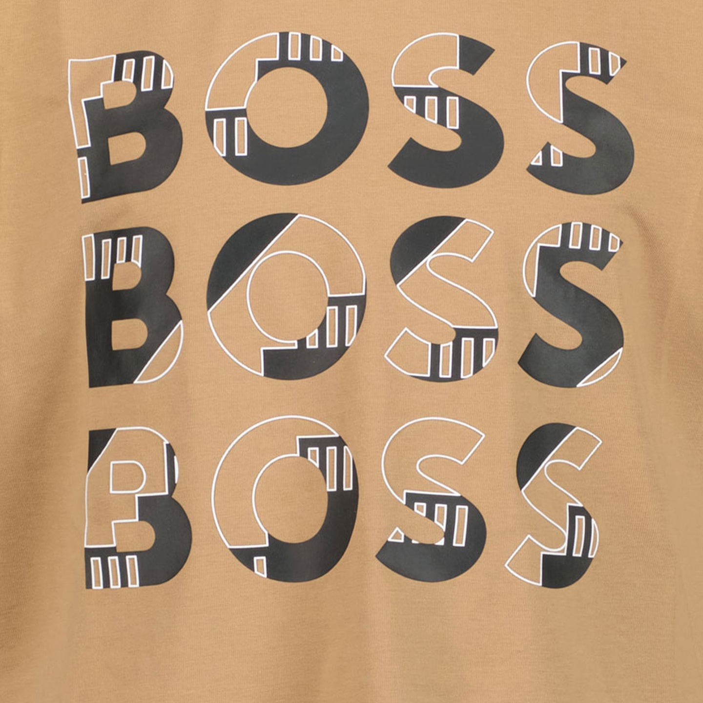 Boss Jongens T-shirt Camel