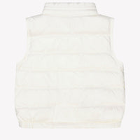 Moncler New Amaury Baby Jongens Bodywarmer In Wit