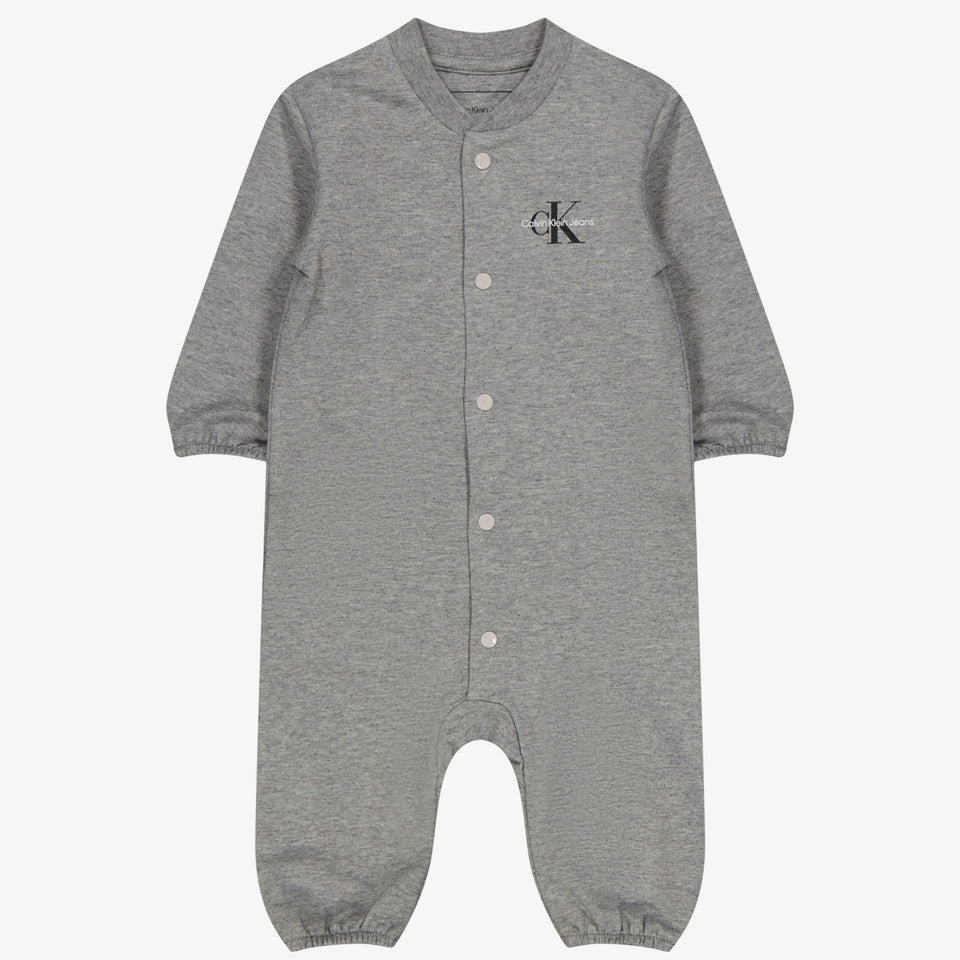 Calvin Klein Baby unisex box suit Gray