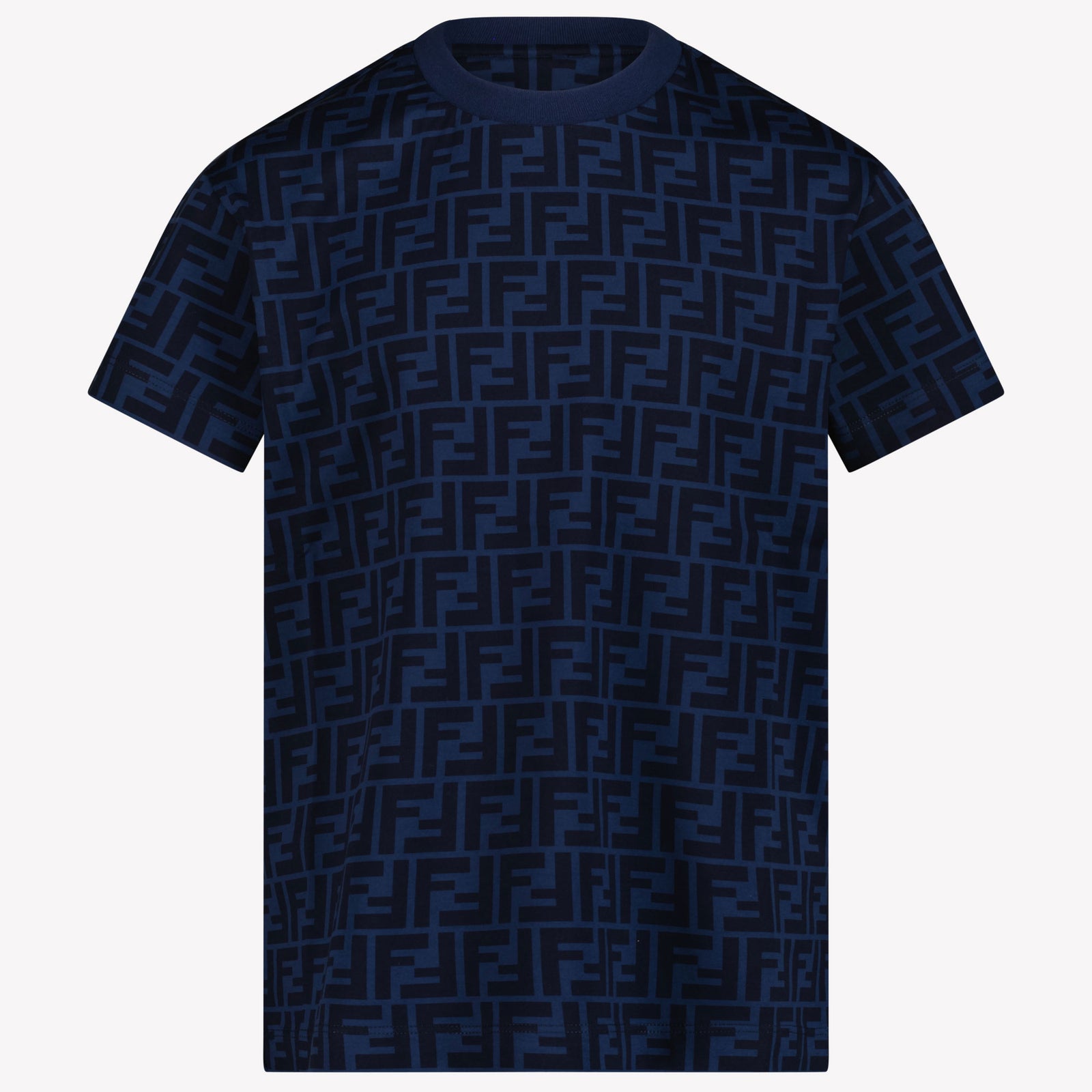 Fendi Kids Unisex T-shirt in Navy