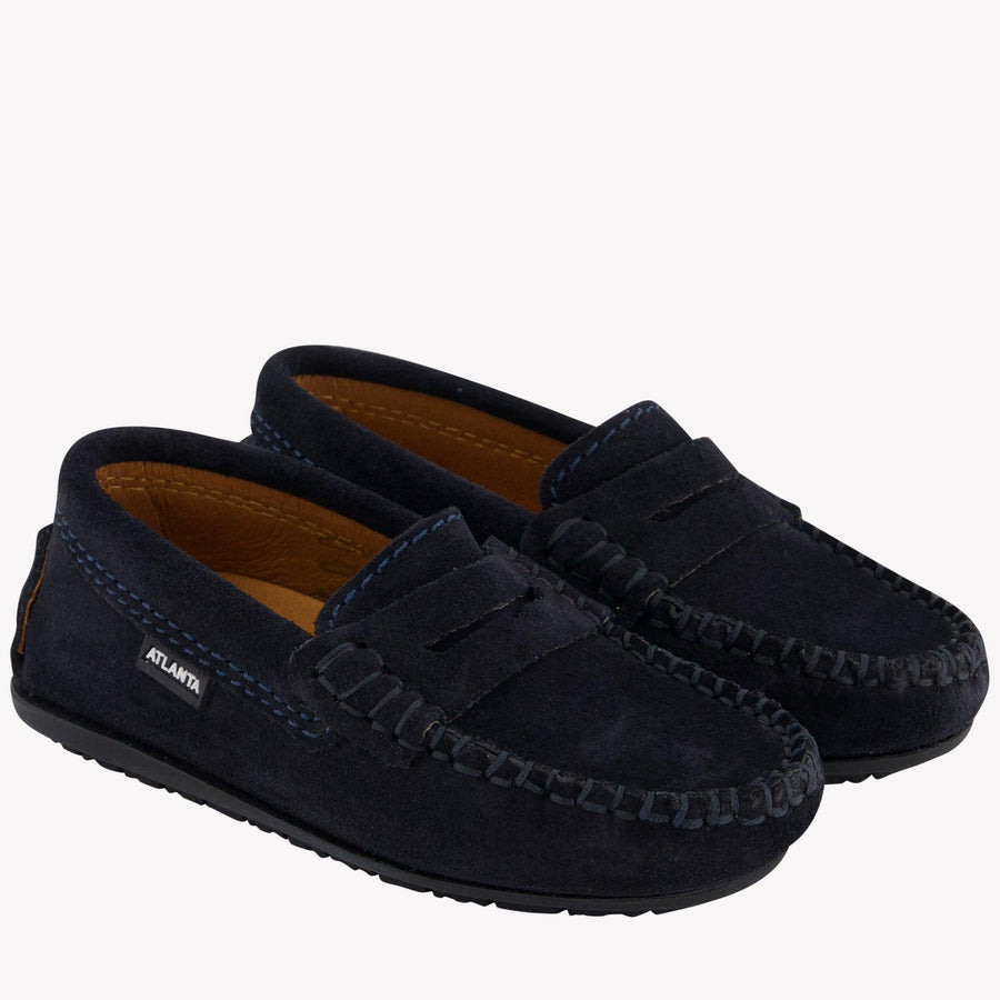 Atlanta Moccas Unisex Shoes  Navy