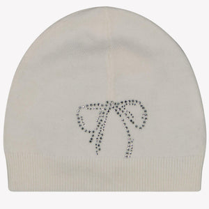 Monnalisa Meisjes Muts Off White xs