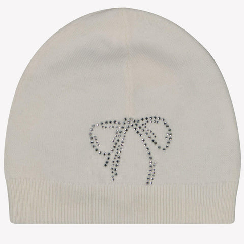 Monnalisa Girls Hat Offwhite