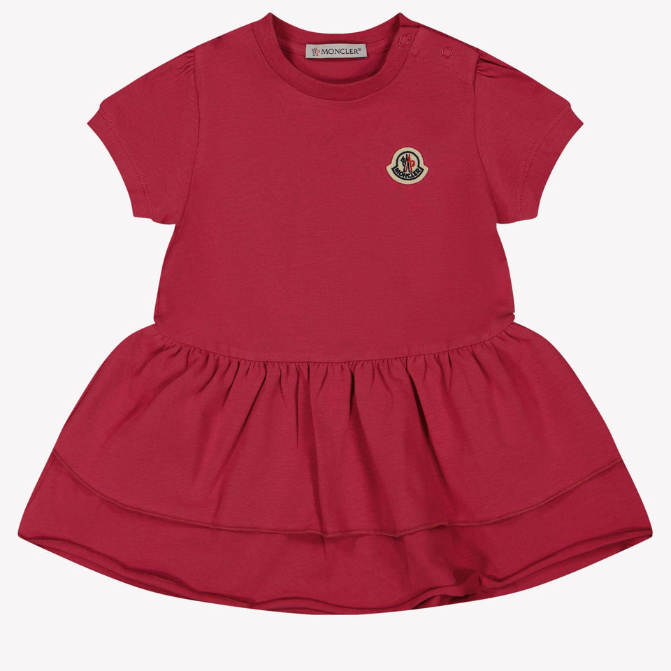 Moncler Baby Girls Dress In Fuchsia