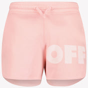 Off-White Kinder Meisjes Shorts In Licht Roze