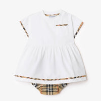 Burberry Lea Baby Meisjes Jurk In Wit