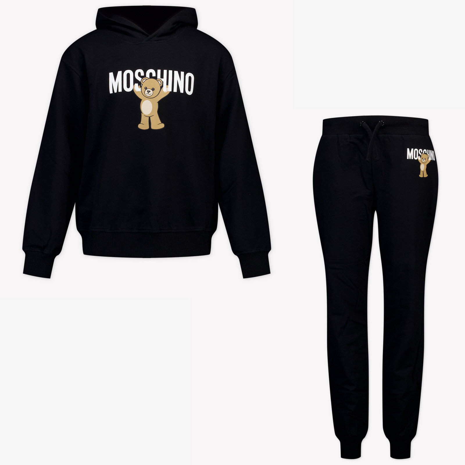 Moschino Kinder Unisex Joggingpak In Zwart