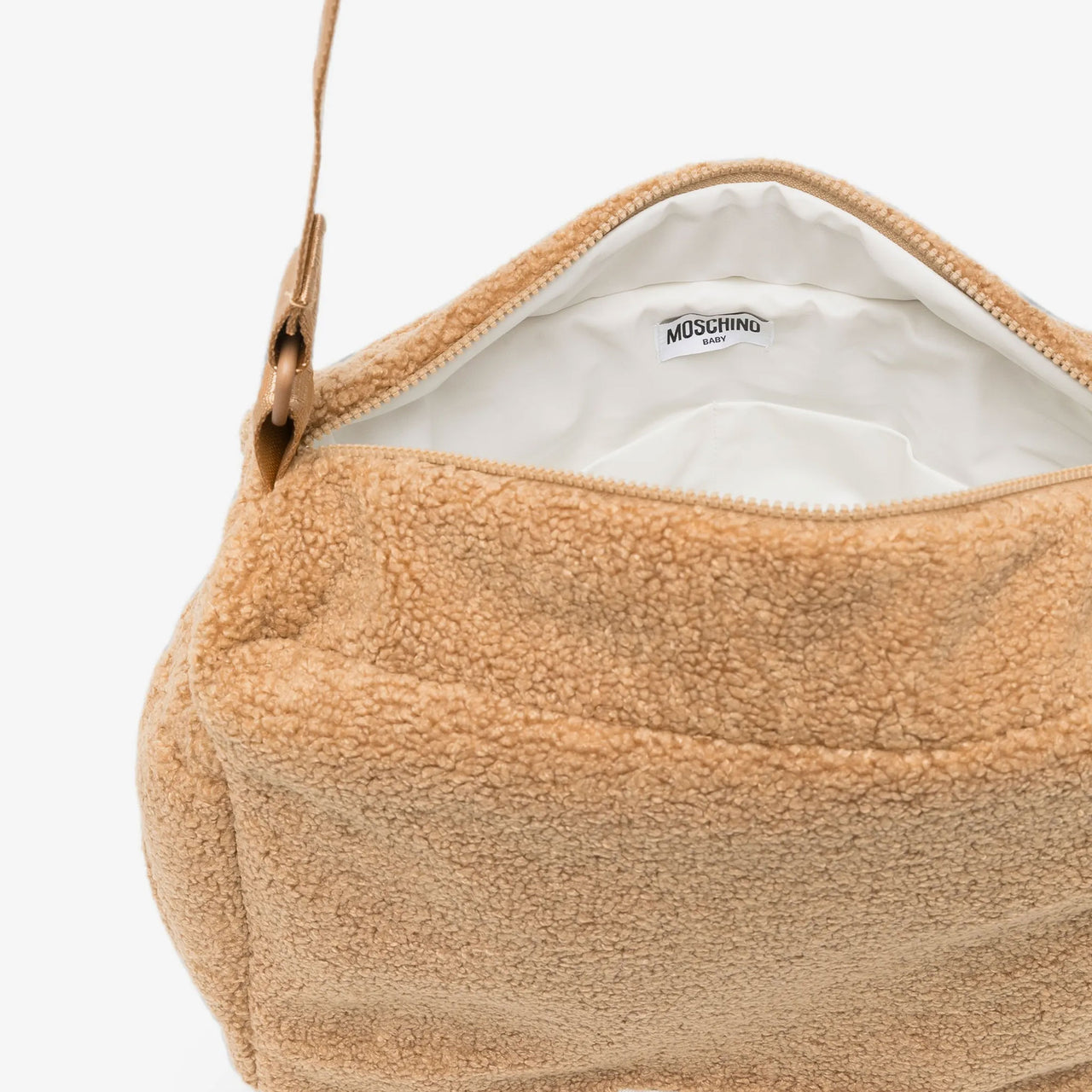 Moschino Baby Unisex Diaper Bag In Beige