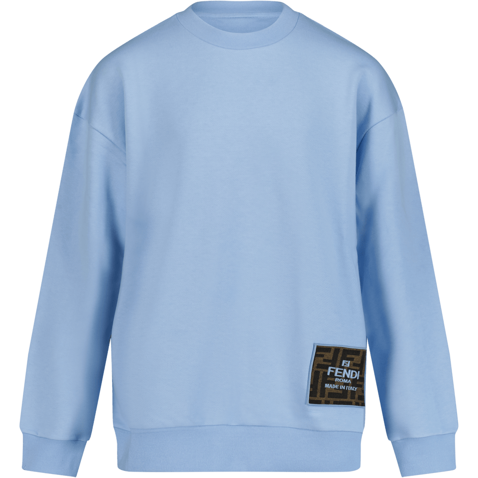 Fendi Kinder Jongens Trui Licht Blauw 3Y